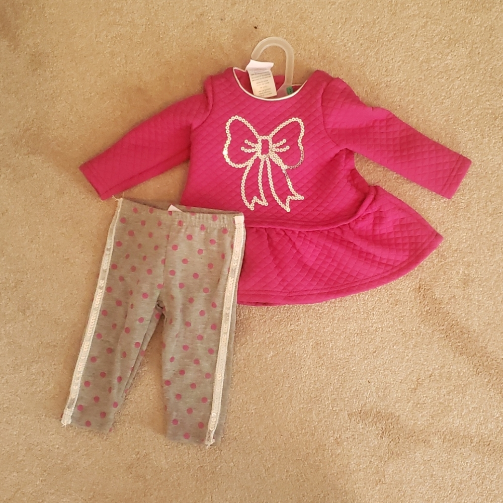 Sequined quilted top and matching pants